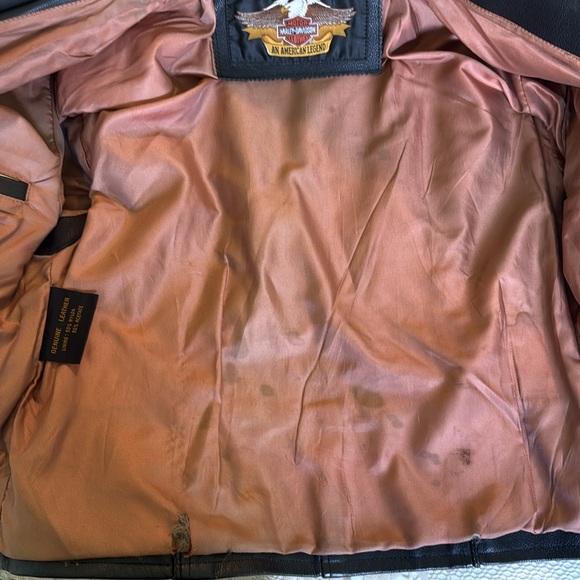 Vintage woman’s Medium Harley Davidson Leather riding jacket zippers and buckles - Picture 11 of 14